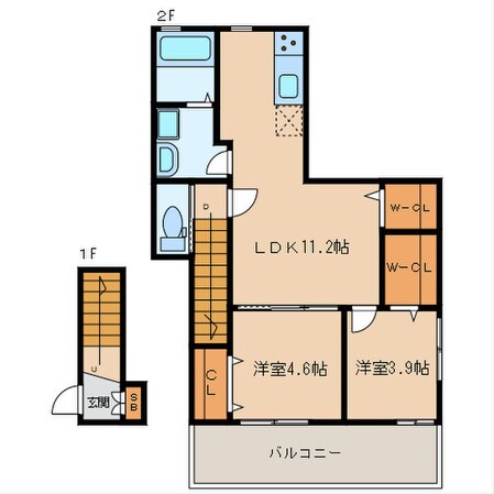 ライラックの物件間取画像